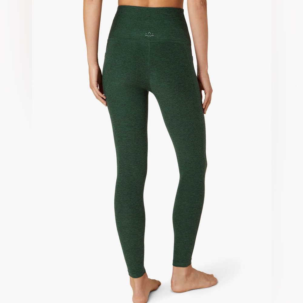 Beyond Yoga Spacedye Midi High Waisted Legging (Forest Green-Pine) - Picture 5 of 7